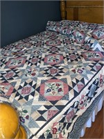 What appears to be machine quilted quilt, the t