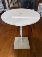 Handmade round side table