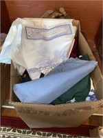 Box Fabric and embroidery quilt blocks