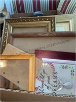Box of Picture frames and more