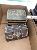 2 box lot of Jewelry boxes