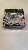 Mikasa Crystal Covered Candy Box #2 - new in box.