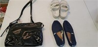 Michael Kors purse, toms shoes and sandals