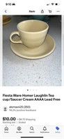 Fiesta tea cup and saucer