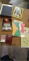 3- 8x10 picture frames, Nat Geo book lots of