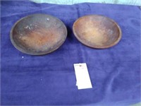 2 Wood Bowls