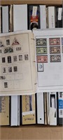 Worldwide Stamps A-Z collection on mix of pages in