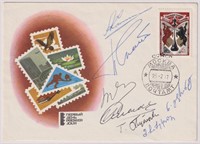 Russia Stamps Chess World Champion Autographs