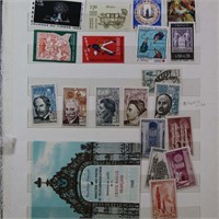 France Stamps group of semipostals on pages throug