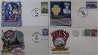 US Stamps 6 Fluegel WWII Patriotic Covers