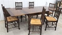 NICE Stickley refractory table w/6 chairs - very