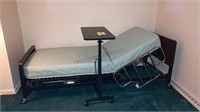 Adjustable Hospital Bed & Tray