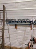 Welded metal art 3pc sign w/extra letters
