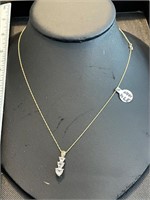 10K Morganite Gold Necklace