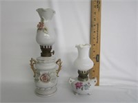 Vintage Ceramic Oil Lamps
