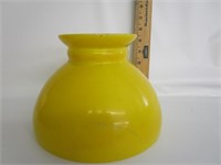 Vintage Yellow Glass Lamp Shade 8"R