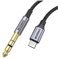 MOSWAG USB TO 1/4 IN MALE TRS AUDIO STEREO CABLE