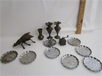 Assorted Brass And Metal Items