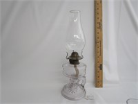 Antique Oil Footed Hand Finger Lamp