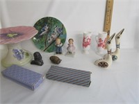 Vintage Ceramics,Handpainted Birds,Figurines