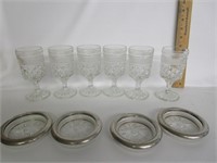 Wexford Water Glasses,Italian Glass Coasters