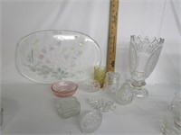 Vintage Glass,Trinket Boxes,Platters