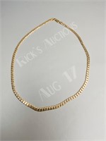 9k (marked 375) cuban link gold chain - 13.1 g