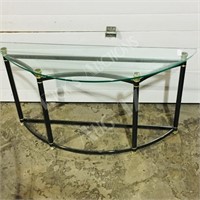 metal/ glass sofa table- 49" wide 27" tall