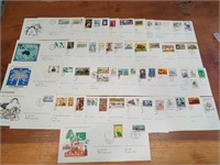 Collection of 50 different first day covers and