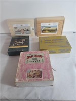 Group of jigsaw puzzles  box lot