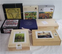 Group of jigsaw puzzles, puzzles  box lot