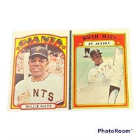 Willie Mays 1972 Topps Baseball Lot