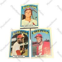 1972 Topps Baseball St Louis Cardinals Lot