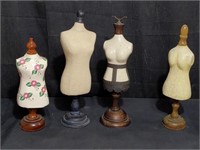 Group of dress form mannequins (4 count)