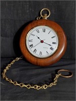 Quartz pocket watch-style clock, made in France