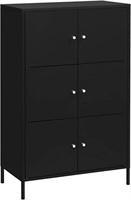 AS IS-SONGMICS 3-Tier Metal Cabinet