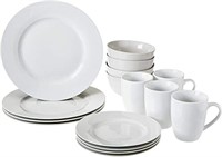 16pc Porcelain Woodbridge Dinnerware Set