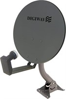 AS IS-Digiwave 18-Inch Offset Satellite Dish