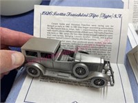 Danbury Mint 1926 Isotta Fraschini 8A car (pewter)