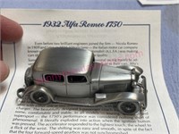 Danbury Mint 1932 Alpha Romeo 1750 (pewter)