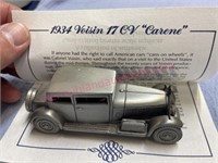 Danbury Mint 1934 Voisin 17CV Carene (pewter)