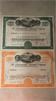 VINTAGE STOCK CERTIFICATES-PENNSYLVANIA RAILROAD