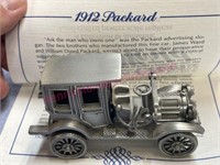 Danbury Mint 1912 Packard car (pewter)