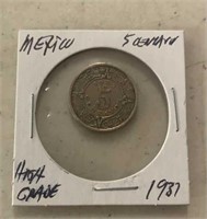 1937 MEXICO COIN