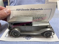 Danbury Mint 1929 Lancia Dilambda car (pewter)