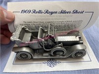 Danbury Mint 1909 Rolls Royce Silver Ghost car (pe