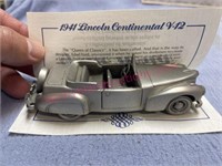 Danbury Mint 1941 Lincoln Continental V12 car (pew