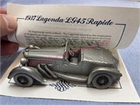 Danbury Mint 1937 Lagonda LG45 Rapide car (pewter)