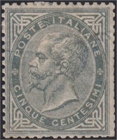 Italy Stamps #26 Mint HR with short perfs, CV $182