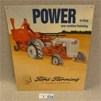 Ford Tractor Tin Sign